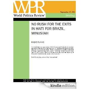  No Rush for the Exits in Haiti for Brazil, Minustah (World 