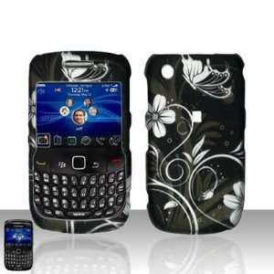 Blackberry Curve 3G 9300 8520 White Flowers Graphic 