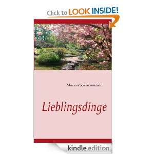 Lieblingsdinge (German Edition) Marion Sonnenmoser  