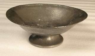 Antique English Pewter Muffin Round Dish w/ Lid  
