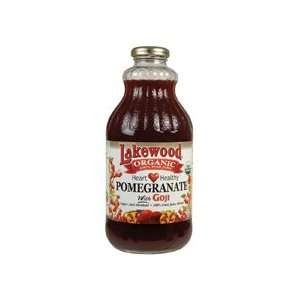 Lakewood, Organic Pomegranate With Goji Juice, Heart Healthy, 12/32 Oz