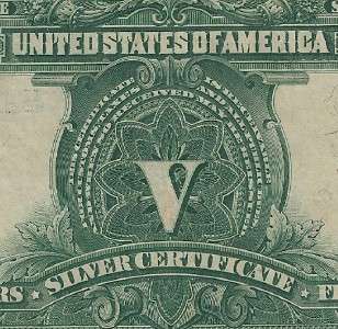 US CURRENCY 1899 $5 CHIEF ONEPAPA SILVER CERTIFICATE VFINE 25 by PMG 