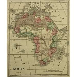  UK School map of Africa (1868)