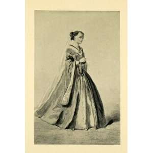  1904 Print Paul Gavarni French Art Victorian Dress Fashion 
