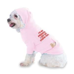   STUPID PEOPLE Hooded (Hoody) T Shirt with pocket for your Dog or Cat