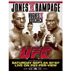  UFC 135 Jones vs Rampage Poster 