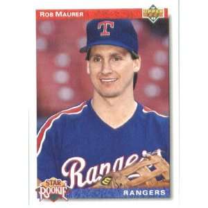  1992 Upper Deck # 10 Rob Maurer Texas Rangers Baseball 