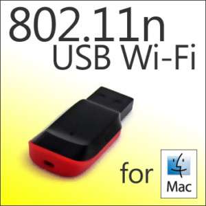   Wi Fi works w/ Apple Mac Airport 10.5 Snow Leopard 10.6 & LION 10.7