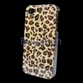  Leopard Pattern Hard Cover Case Skin for Apple iPhone 4 4G 4S  