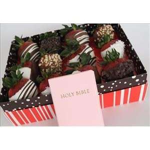 Babys First Bible in Pink with 12 Berry Gift Box:  Grocery 