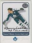 Norm Ullman Leafs Hall of Fame SIGNED CA