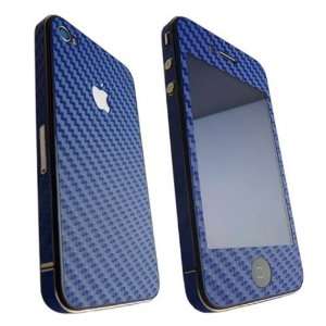  Skin Sticker Case for Apple iPhone 4   Blue Cell Phones & Accessories