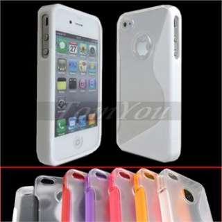 New 1/7 Fashion Hard Crystal Rubber TPU Gel Skin Case Cover For iPhone 