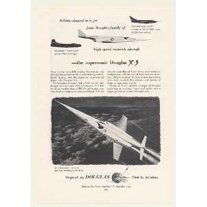  Supersonic Experimental Aircraft Print Ad (47252)