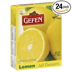 Gefen Jello Lemon, 3 Ounce (Pack of 24)  Grocery & Gourmet 