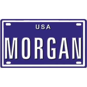 MORGAN USA BIKE LICENSE PLATE. OVER 400 NAMES AVAILABLE. TYPE IN NAME 