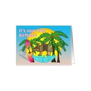  Aloha Surf 40th Birthday Card: Toys & Games