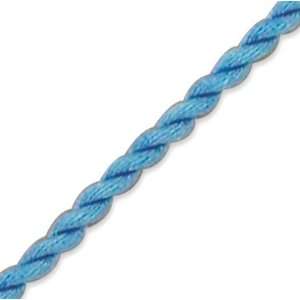 Genuine Elegante (TM) Base Metal 16 Blue Twisted Silk Cord Necklace 