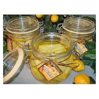  Lemon Meringue Scented Glass Gel Bakery Preserve Jar 