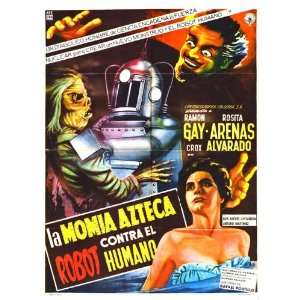  The Aztec Mummy Against the Humanoid Robot Poster Movie 