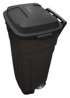   34 Gallon Heavy Duty Wheeled Black Trash Can/Cart 071691409359  