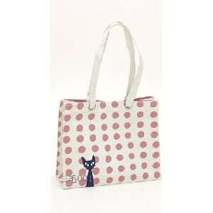    Japan Neko Mania Pink Dots Everyday Canvas Bag New B32 Baby