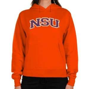 NCAA Northwestern State Demons Ladies Arch Applique Midweight Pullover 