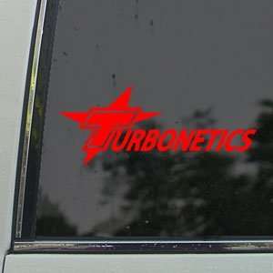  Turbonetics Turbo Red Decal Car Truck Window Red Sticker 