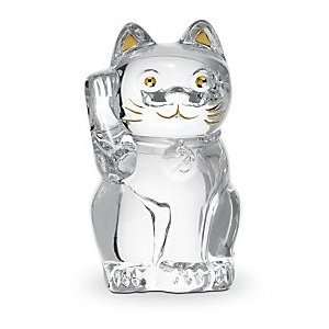  Baccarat Crystal Clear Lucky Cat 2607786: Home & Kitchen