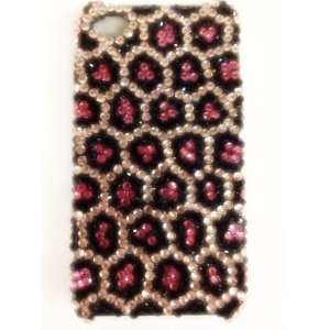 Pink Bling Sequence Rhinestone Design Case for Iphone Case 4 