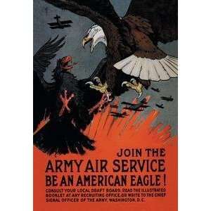  Vintage Art Join the Army Air Service Be an American 