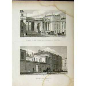  1829 Bank France Court Yard Chamber Deputies Byrne