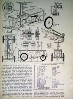 An Original 1958 ONE Page DOUBLE Sided How to Build Article/Plan 