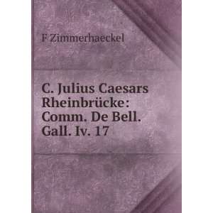  C. Julius Caesars RheinbrÃ¼cke Comm. De Bell. Gall. Iv 