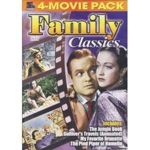  Family Classics 4 Movie Pack (Jungle Book, Gullivers 