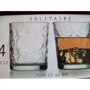  Circleware Solitaire 13 oz DOF glasses (Set of 4 