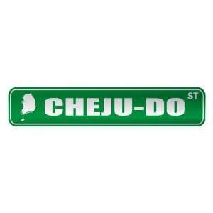   CHEJU DO ST  STREET SIGN CITY SOUTH KOREA