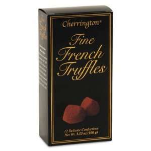  Fine French Truffles   12 Piece Black Box 