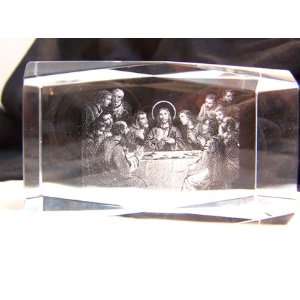    The Last Supper Laser Art Crystal Paperweight: Everything Else