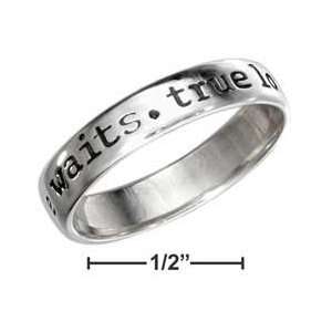   Silver 5mm True Love Waits Purity Ring   Size 8   JewelryWeb: Jewelry