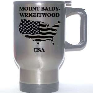 US Flag   Mount Baldy Wrightwood, California (CA) Stainless Steel Mug