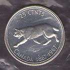 1967 Canada Quarter Dollar SILVER LYNX QUARTER MINT PL PRISTINE UNC 