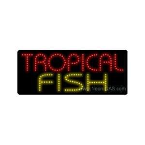 Tropical Fish LED Sign 11 x 27