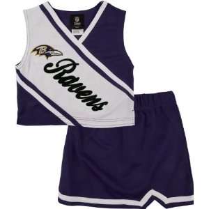  Baltimore Ravens Girls 2 Piece Cheerleader Set Sports 