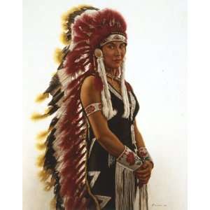  James Bama   Indian Rodeo Performer Canvas Giclee: Home 