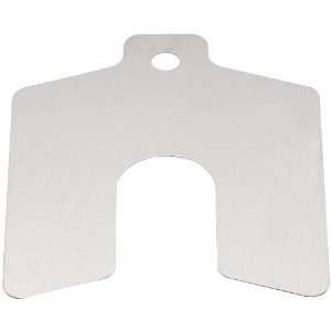 Stainless Steel Slotted Shim, 0.003 x 2 x 2 (Pack of 20):  