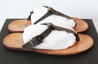 TRUSSARDI 1911 by N.D.C. MADE BY HAND Suede Leather Flip Flops 