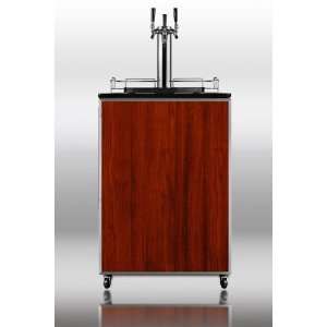  Summit SBC490FRTRIPLE 24 Freestanding Full Keg Beer 