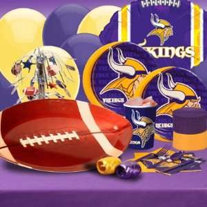  Minnesota Vikings Deluxe Party Kit for 8 Guests: Toys 