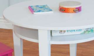 Childrens PEACE White GAME Table & 2 bright chairs NIB  